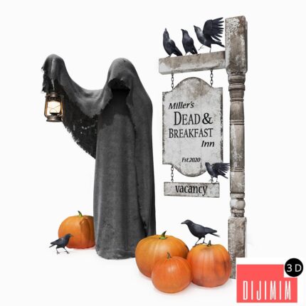 Halloween set for the exterior