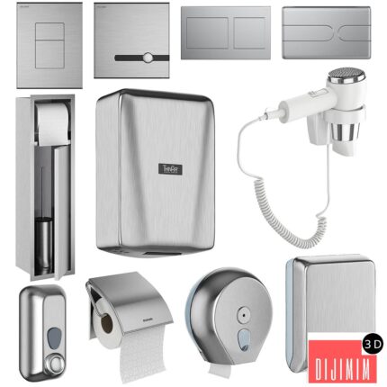 Accessories for public toilets set 151 part 2