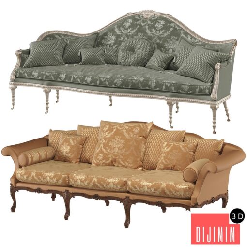 RONALD PHILLIPS Brocket sofa and George sofa