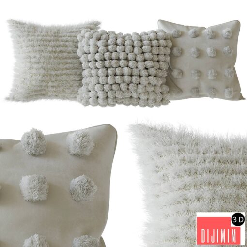 Scandinavian wool pillows