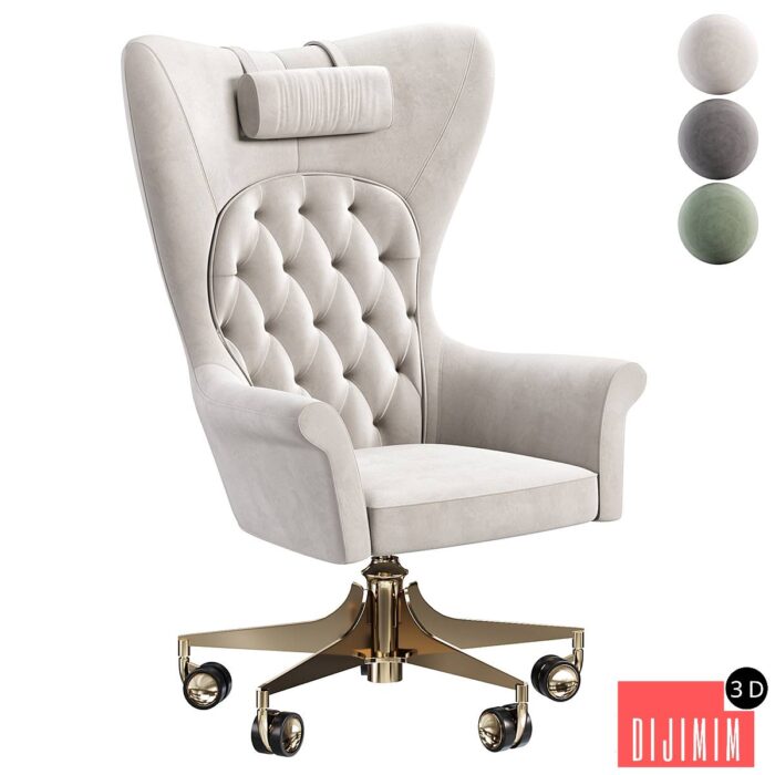 YORK SWIVEL ARMCHAIR by Visionnaire - Görsel 1