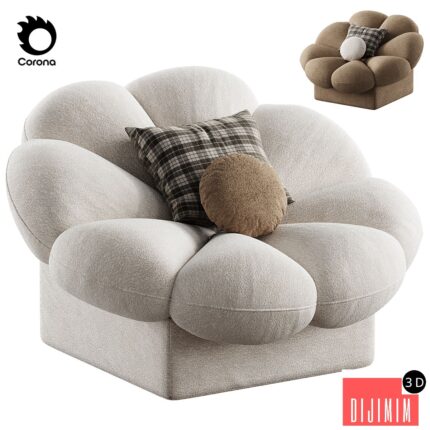 flower shape armchair