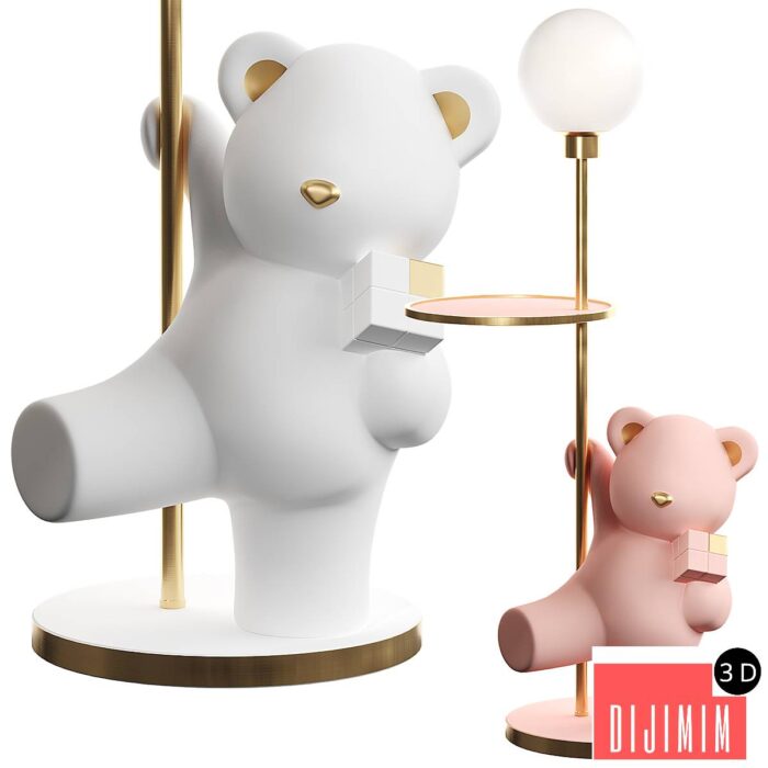 Floor lamp bear cub - Görsel 1