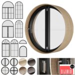A set of round and circle and arched windows 01