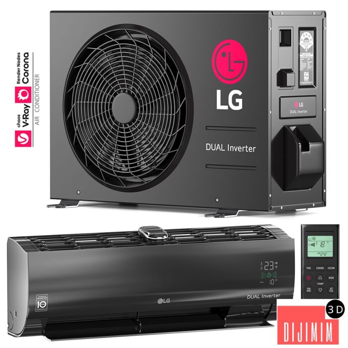 Air Conditioner Black - Görsel 1
