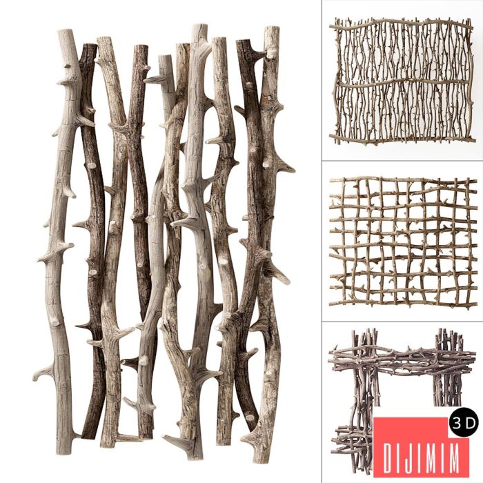 Tree branches for decor / Branch tree Willow decor - Görsel 1
