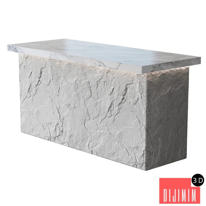 Stone table island №2 - Görsel 1