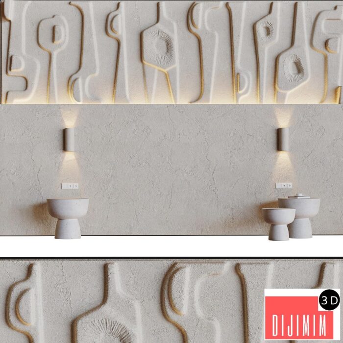 Decorative 3D panel 005 - Görsel 1