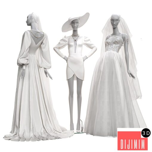 Wedding clothes on mannequins 002