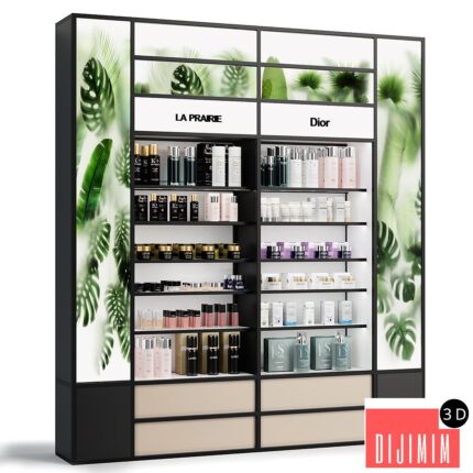Rack for a cosmetics store