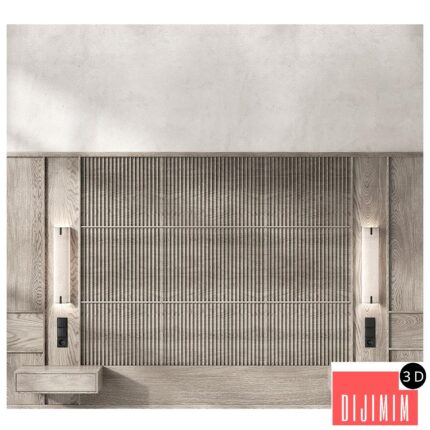 wood panel headboard