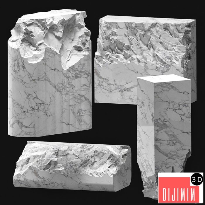 chopped stone set2 - Görsel 1