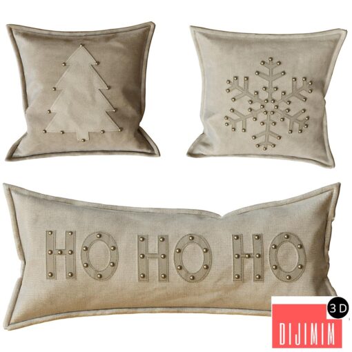 Decorative New Year's pillows