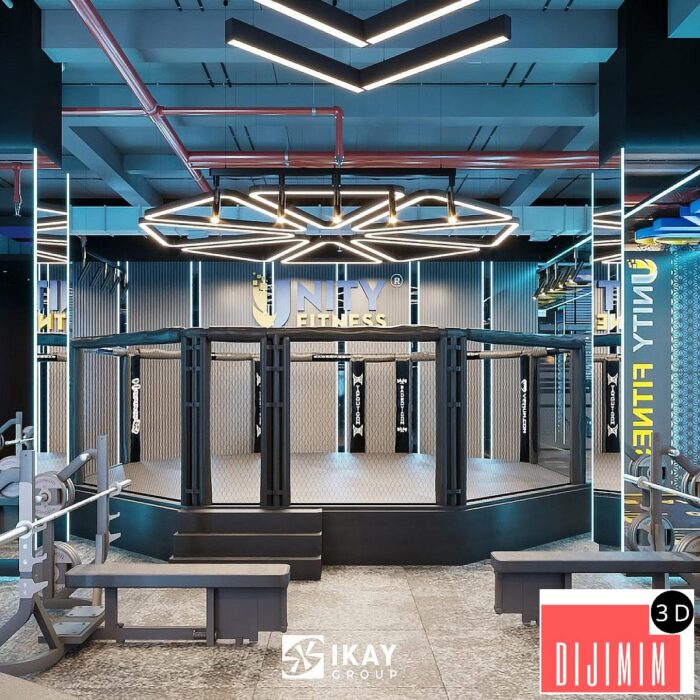 3D Gymroom Interior Model Download by Tra My - Görsel 2