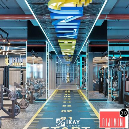 3D Gymroom Interior Model Download by Tra My