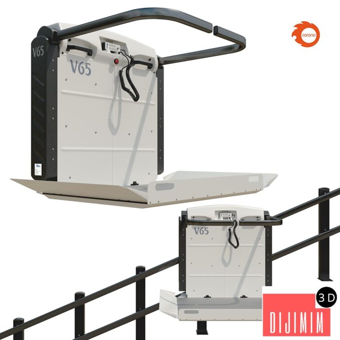 Inclined stair lift Vimec V65 - Görsel 1