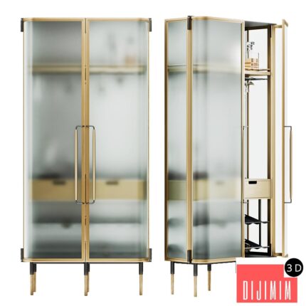 Wine cabinet/showcase. New Format, Plano