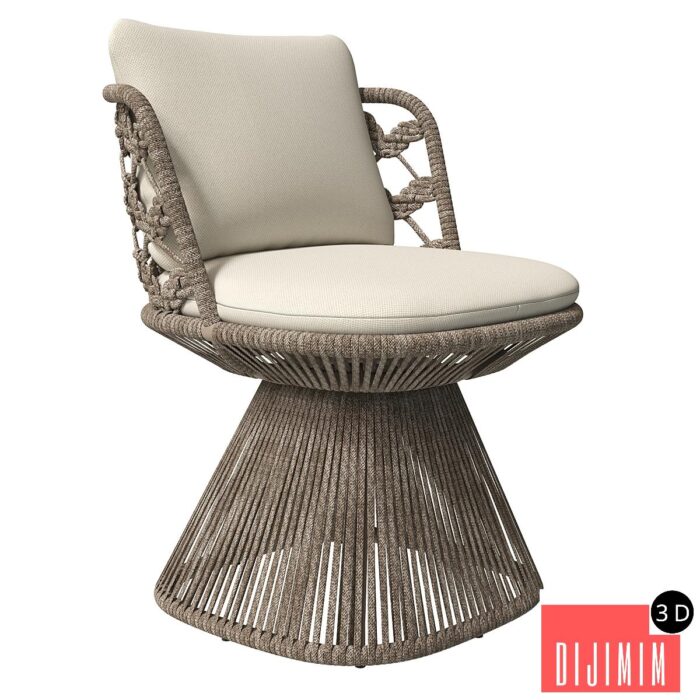 B&B Italia Flair O Outdoor Chair - Görsel 1