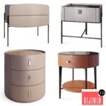 Modern bedside table Chester Moby Puerto Decor Diva