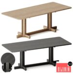 Kettal ALTAR Rectangular wooden dining table