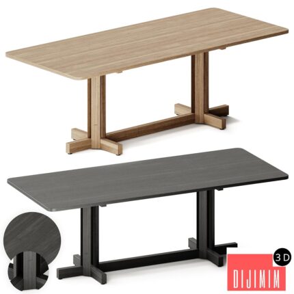 Kettal ALTAR Rectangular wooden dining table