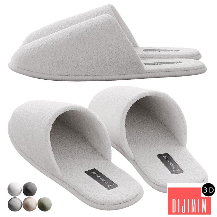 Terry slippers Zara Home - Görsel 1