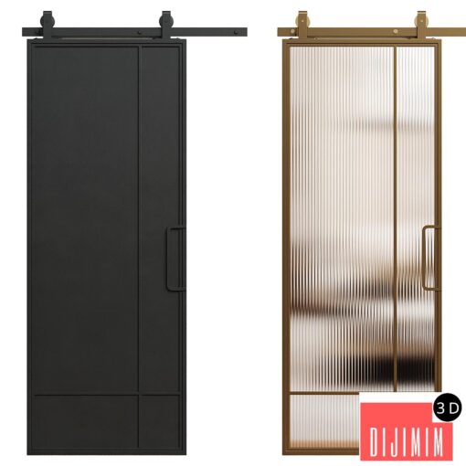 Interior door 214 - sliding door