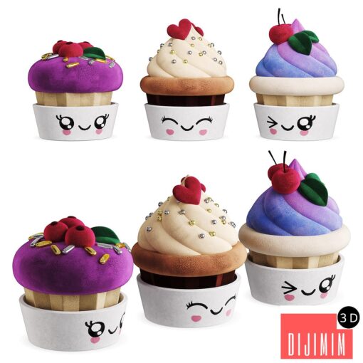 Children's Toy Plush Cupcake