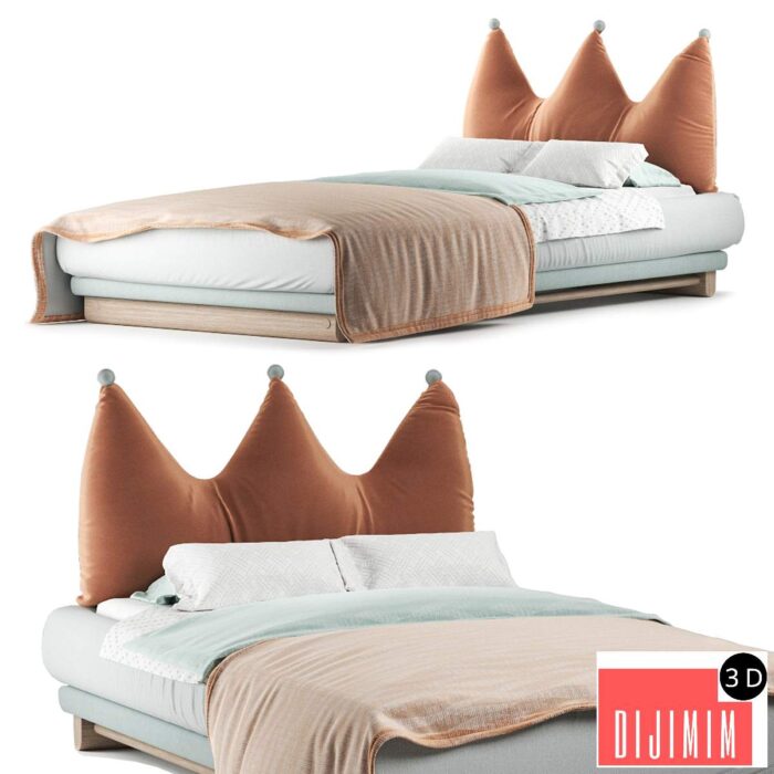 Crown bed - Görsel 1