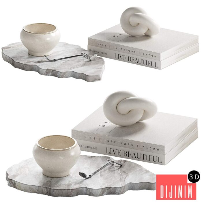 Decorative coffee table set 16 - Görsel 1