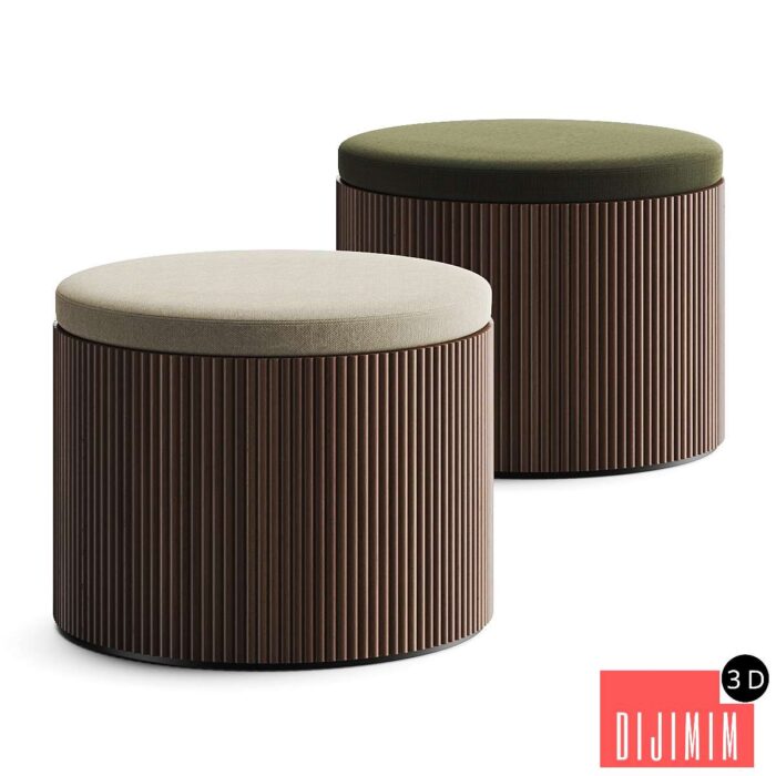 Lema Drum Pouf - Görsel 1