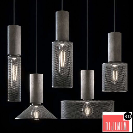 Modern industrial style pendant lamp