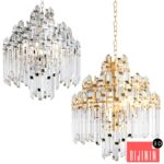 ADELE Four Tier Waterfall Chandelier