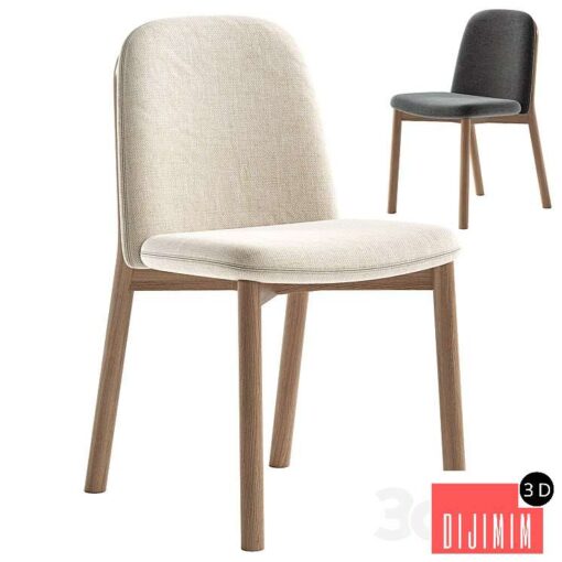 Julie upholstered ash wood chair