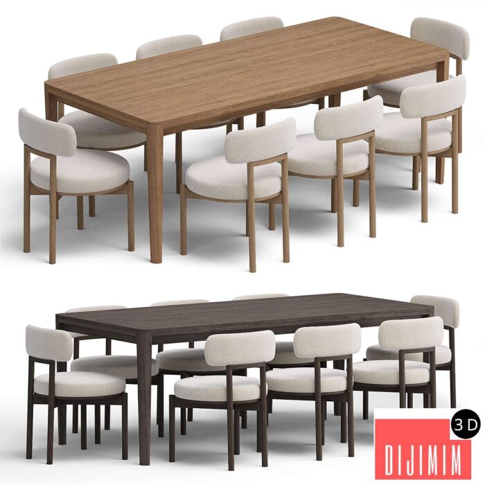 Chair Davis And Reese Dining Table - Görsel 1