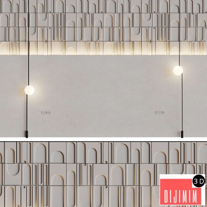 Decorative wall 3D panel 014 - Görsel 1
