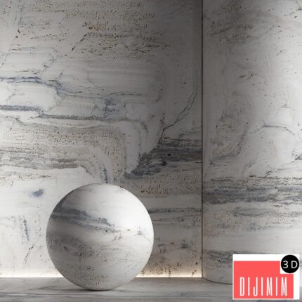 Stone material, travertine. 42, pbr, seamless