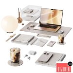 Beige soft decor for the workplace