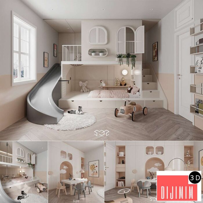 Children Room Interior Model by Bui Anh Tu - Görsel 1