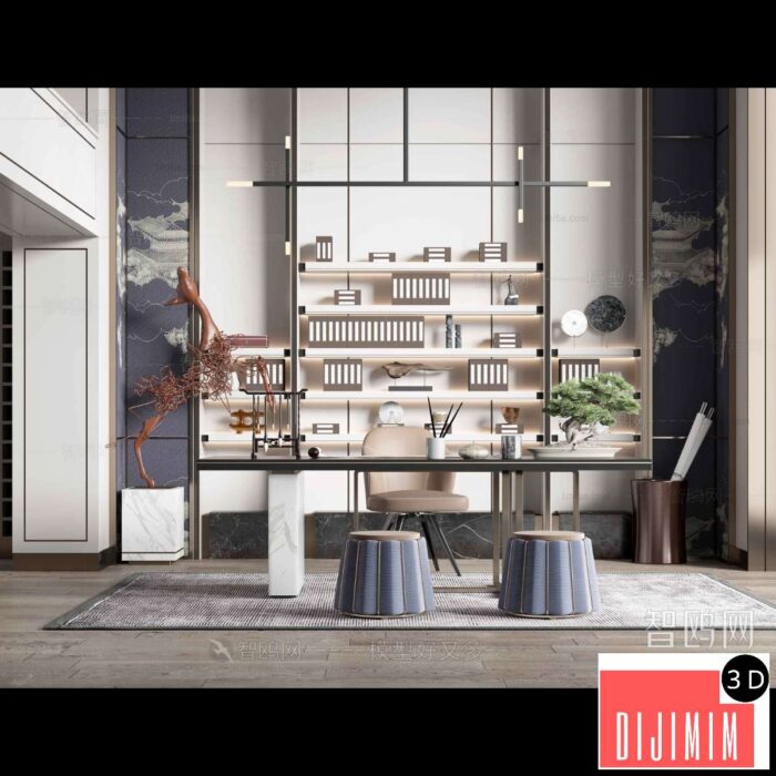New Chinese Style Study Space ID:994203097 - Görsel 1