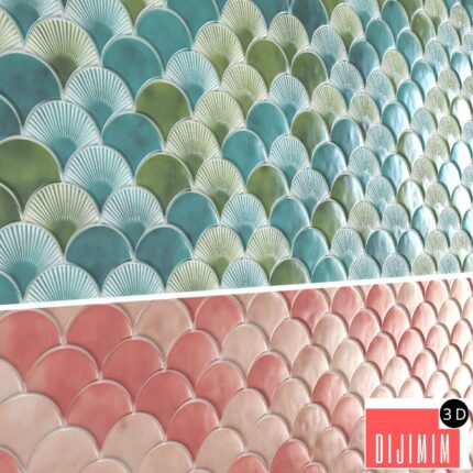 Radial Fish Scale Tiles