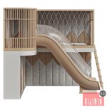 Çocuklara yönelik modern oyun kompleksi