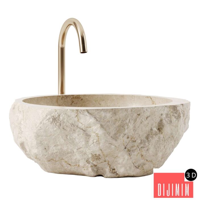 stone sink - Görsel 1