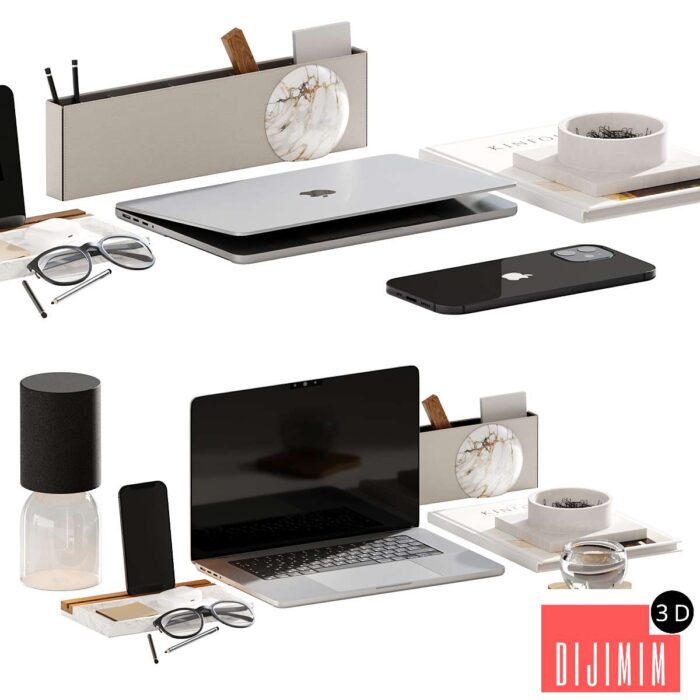 Decorative set on the desktop - Görsel 1