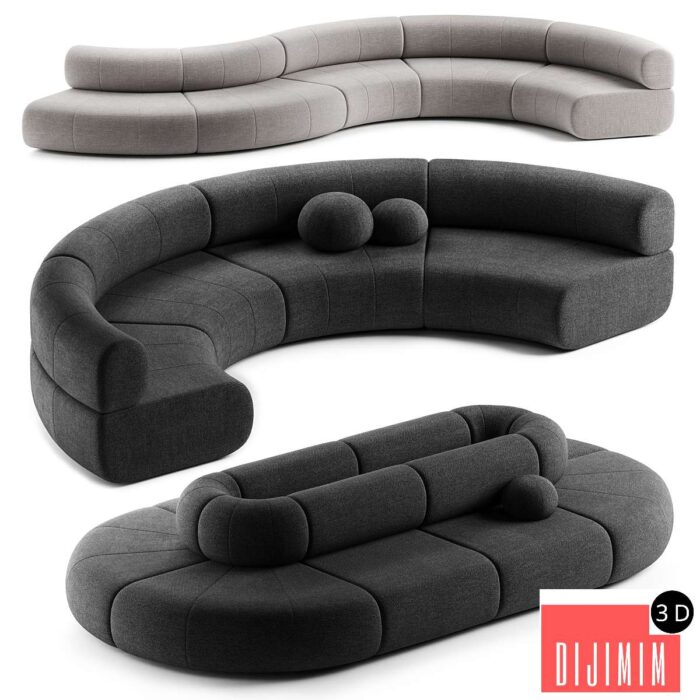 Track Artifort sofa - Görsel 1