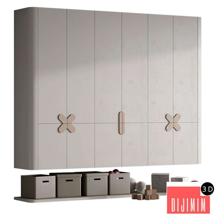 Children wardrobe 001 - Görsel 1