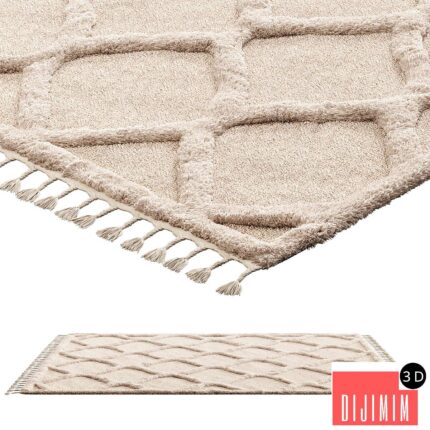 nuLOOM Raised Ogee Trellis Nursery Area Rug