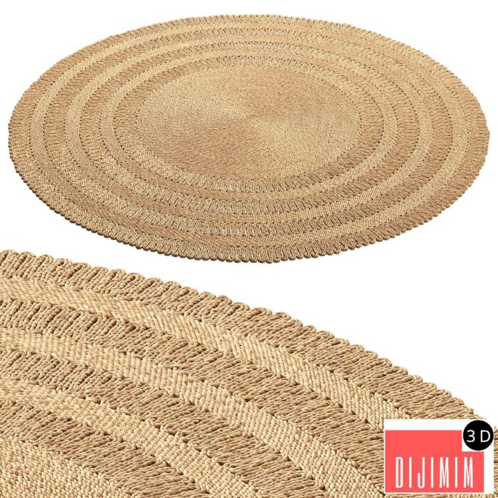 SAFAVIEH Pierrine Jute Rug - Görsel 1
