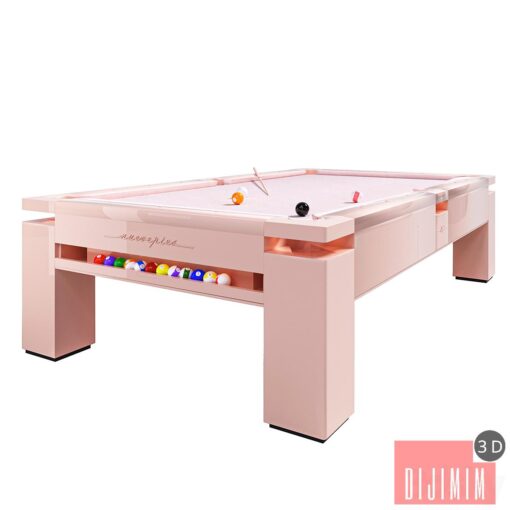 Pool table MONOCOLOR PINK PASTEL