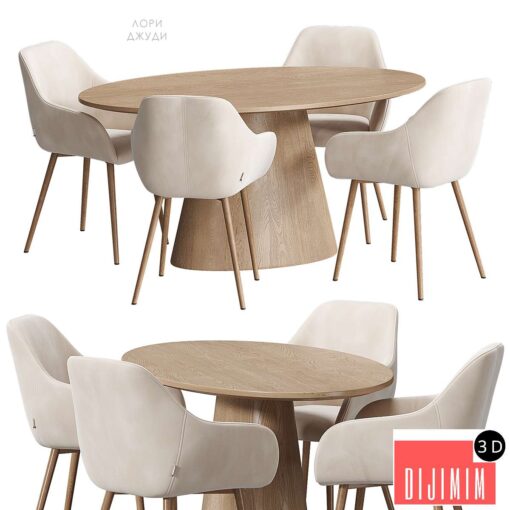 Laurie Judy table and chairs Divan.ru